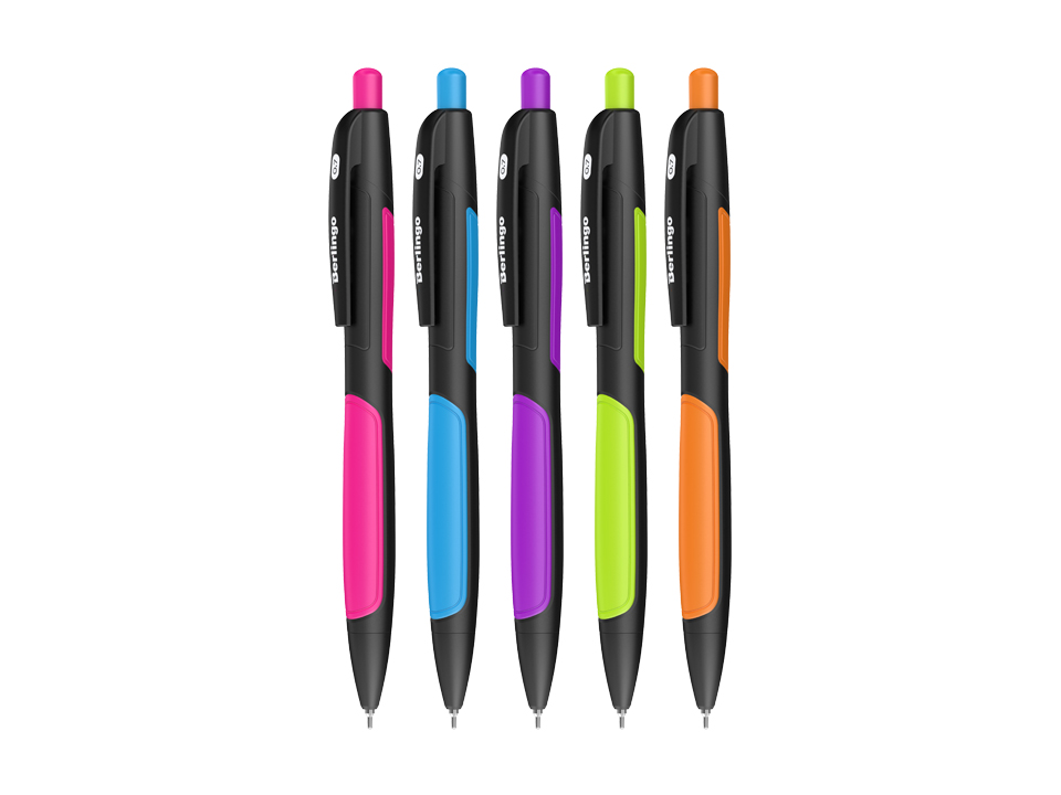 Ручка гелевая автоматическая Berlingo "Color Zone gel" черная, 0,5мм, грип
