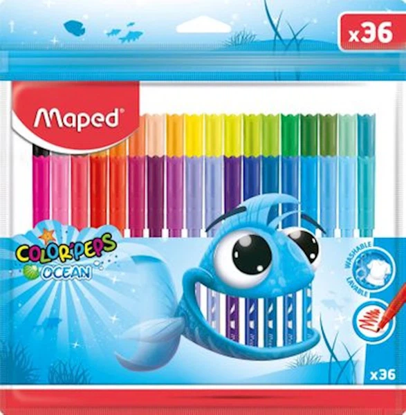 Фломастер Maped OCEAN PULSE X36 цв	845725