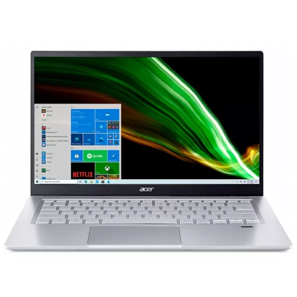 Acer Swift 3 SF314 (AMD Ryzen 5 5500U/ DDR4 8GB/ SSD 512GB/ 14 FHD LCD/ AMD Radeon/ No DVD/RUS) Silver (NX.AB1ER.001) (распродажа)