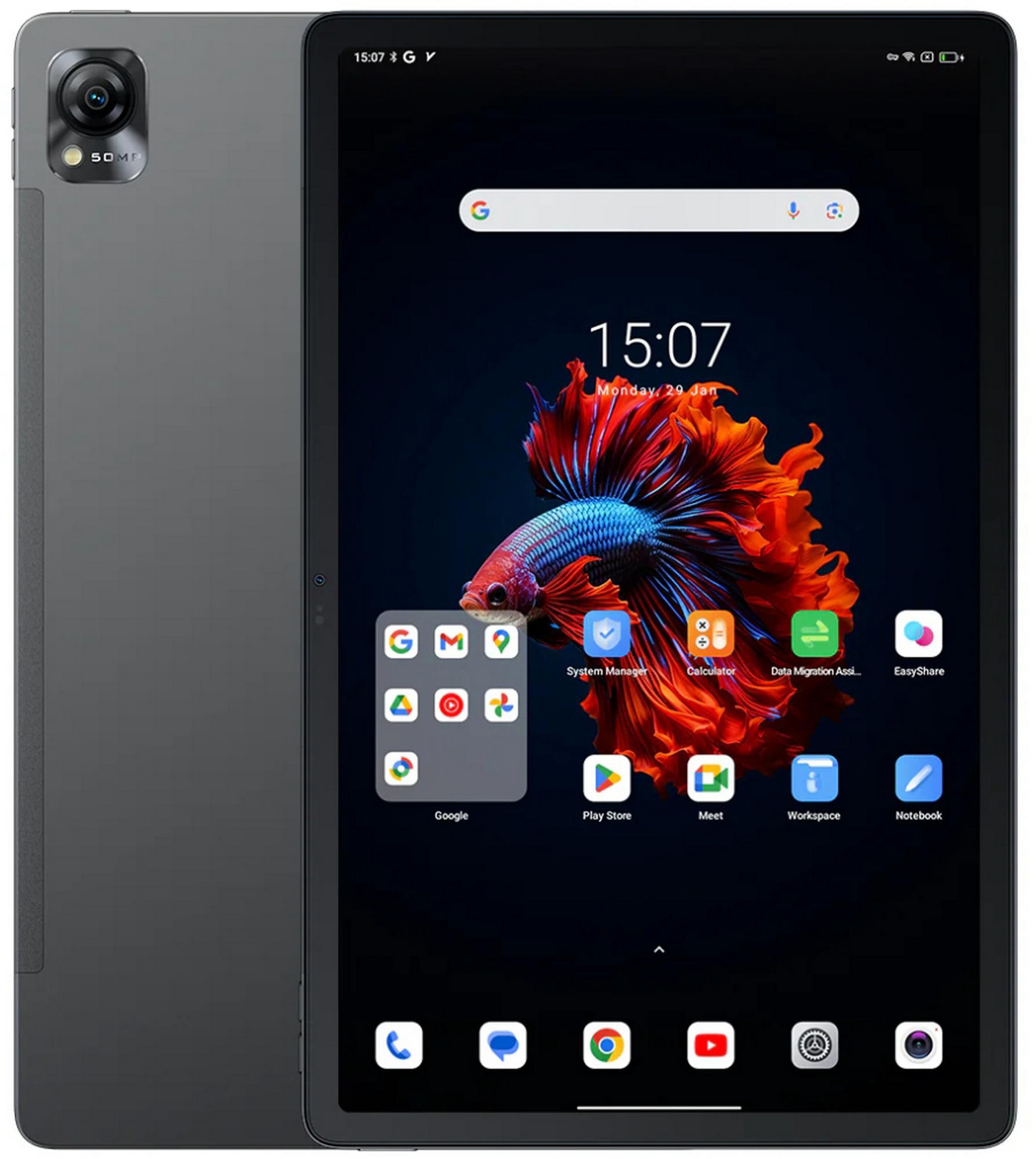 Планшет Blackview Tab MEGA 1 11.5" 12ГБ, 256ГБ, LTE, 8800мА•ч, Android, серый