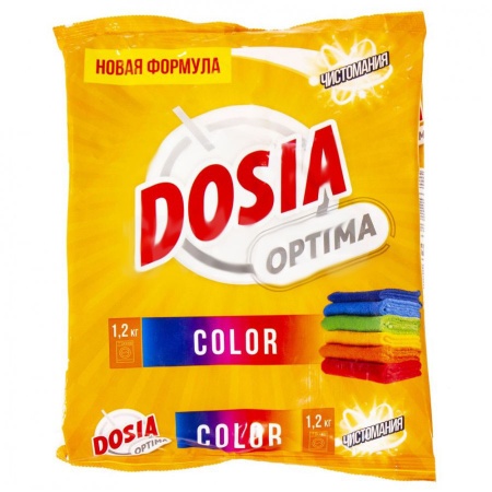 Стиральный порошок для автоматической и ручной стирки DOSIA Optima Color 1,2кг х15