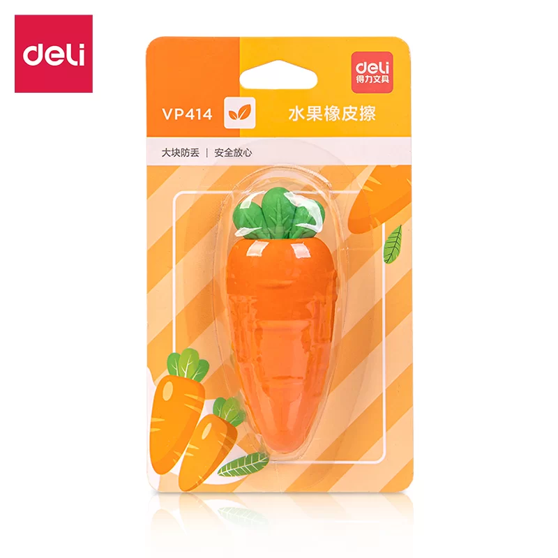 Ластик VP414 (морковка) Deli