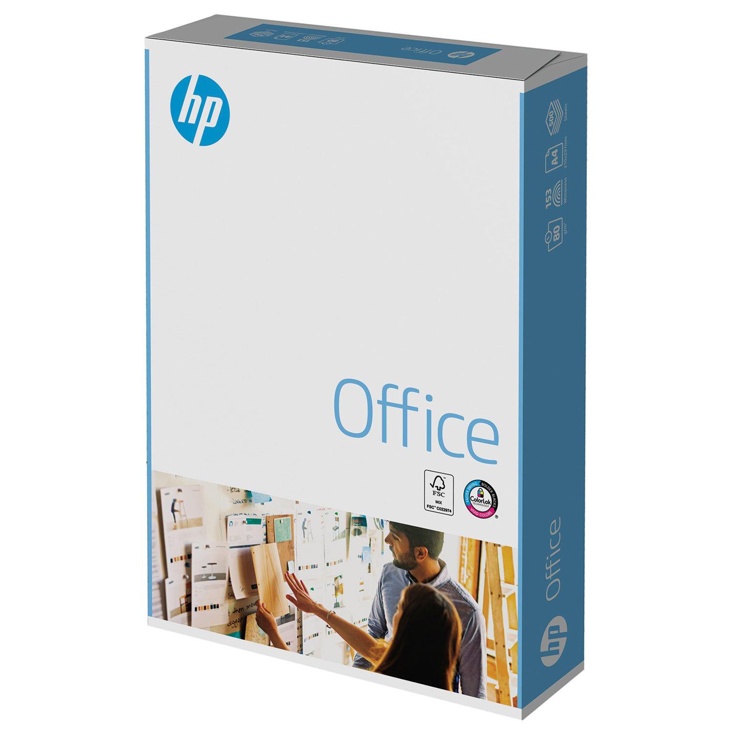 Бумага ксероксная А4 HP Office 80гр., 500л., 2,5 кг, класс B