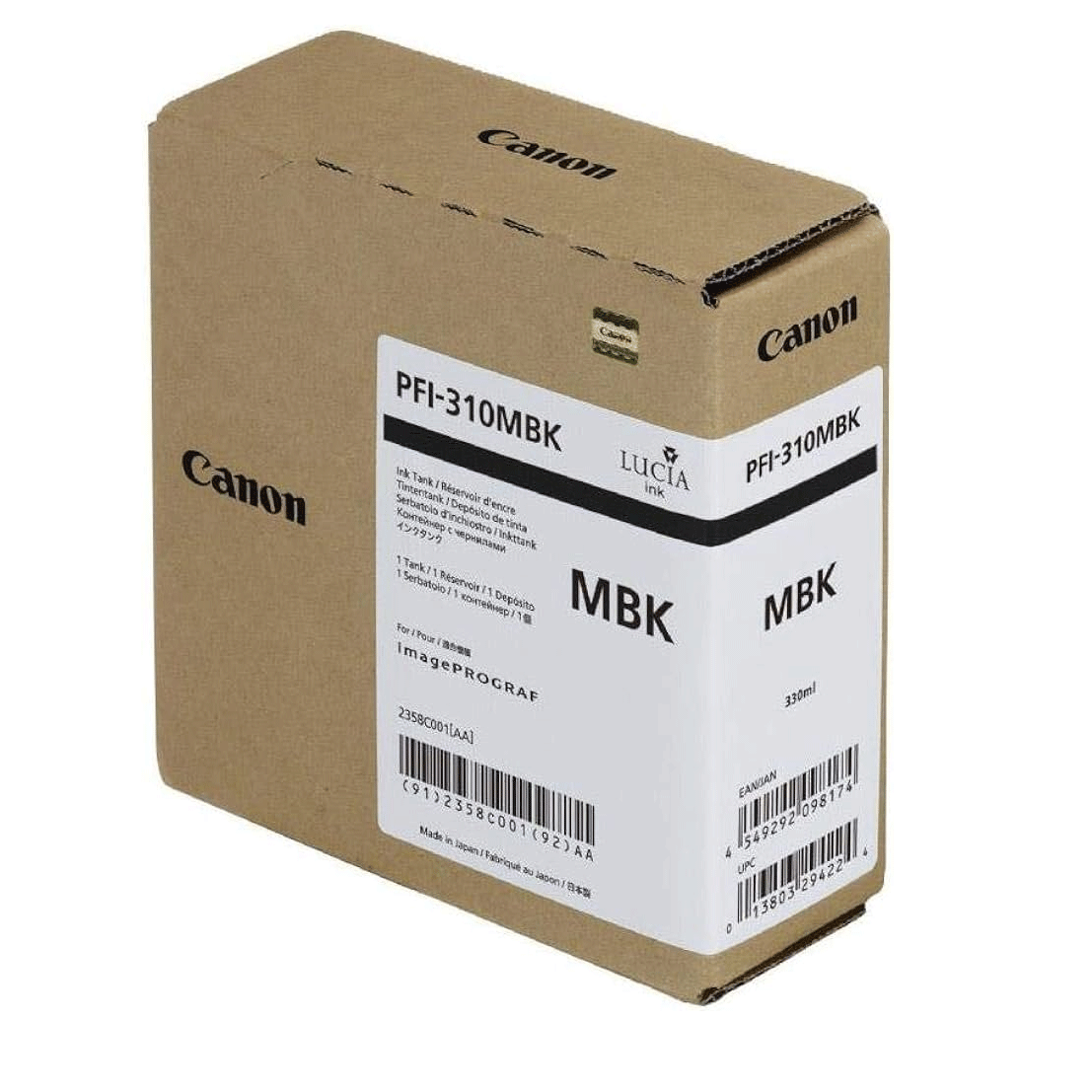 "PFI-310 BLACK чёрный струйный картридж для Canon TX2000/TX3000/TX4000/TX4100 - 330 мл"