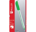 Ручка шариковая  Glossy clear 1mm	GC-1mm  Green/Red/Black/Blue