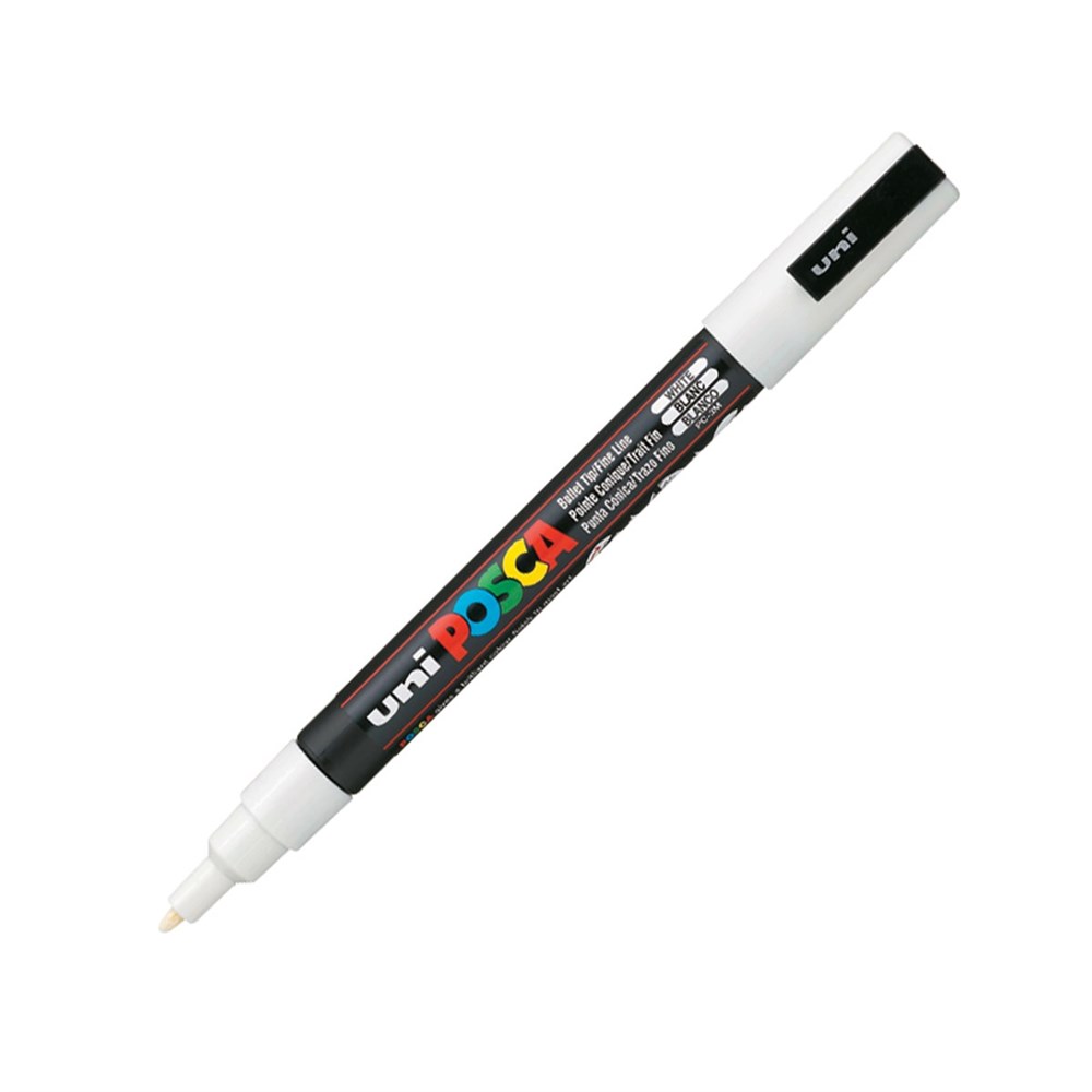 Маркер Uni POSCA (0.9-1.3mm/White) N	PC-3M White N