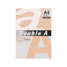 Бумага офисная "Double A", 80гр., А4. 500л. Pink	50012