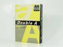 Бумага офисная "Double A", 75гр., А4.100л. Neon Yellow	10035