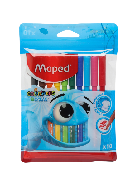 Фломастер "Maped"(10цв, Ocean)	845724