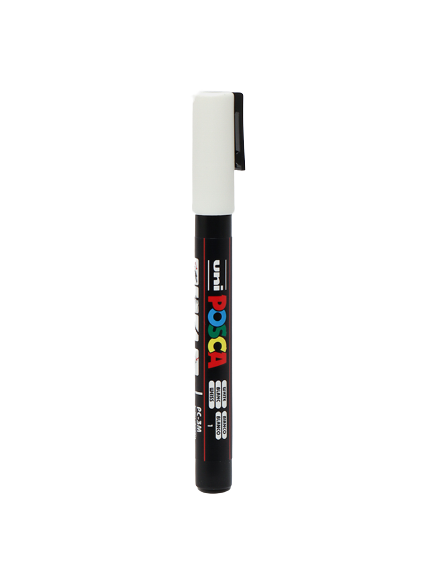 Маркер Uni POSCA 0.7 Marking Pen White N	PC-1MR White (N)
