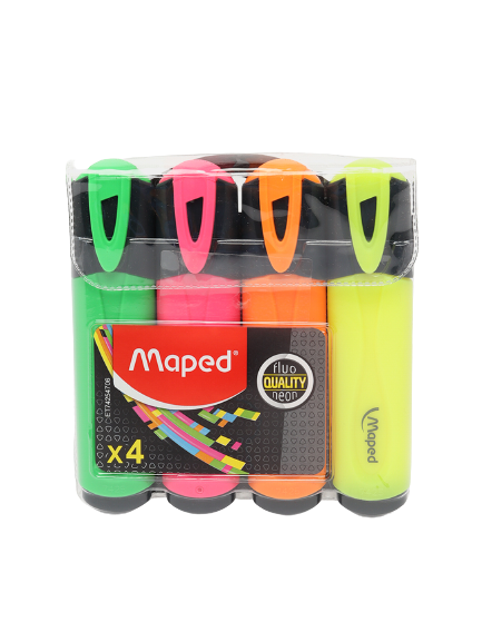 Маркер текстовой Maped (Fluo'Peps) 4 шт.	742547