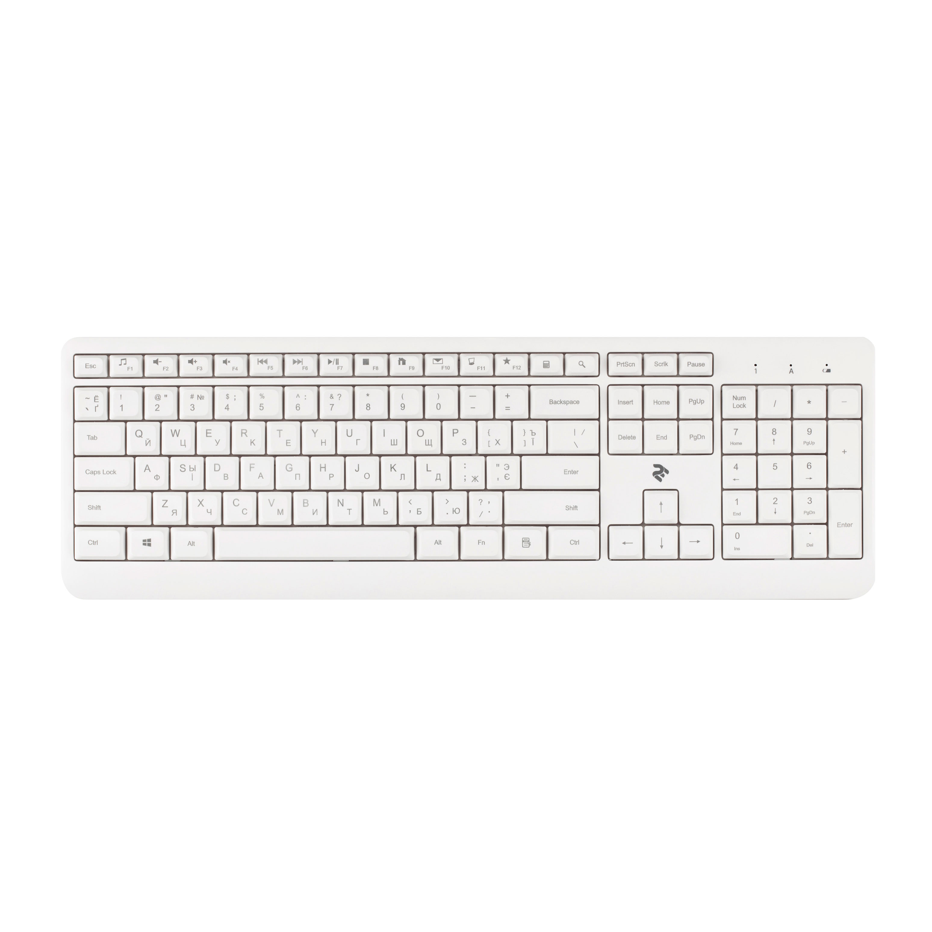 Клавиатура 2Е KS220 WL White