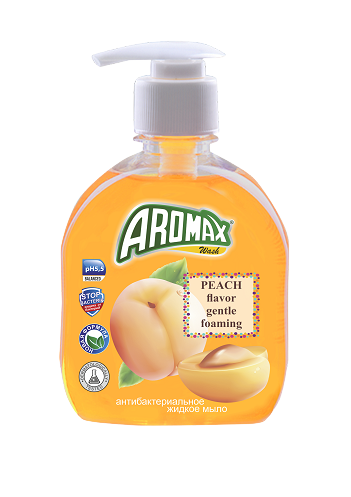 Жидкое мыло антибактериальное "AROMAX" Peach FLAVOR	300 мл.