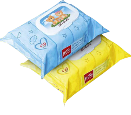 Влажные салфетки детские размер 18x14 количество в упаковке 120 шт