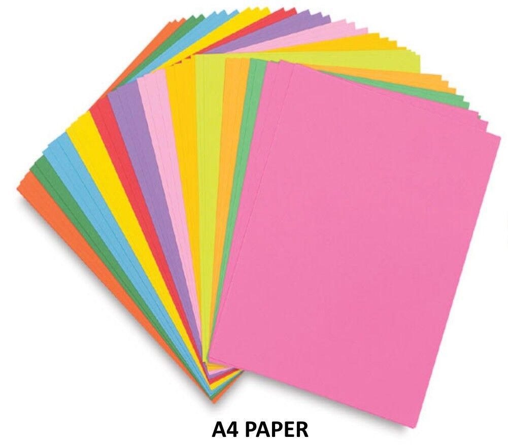 DoubleA Colour paper 75 gsm. Pack 100 sheets  Rainbow (4)