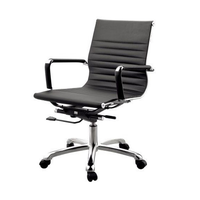 Кресло для персонала DELGADO LB OT-5003LB (на роликах) чёрное
