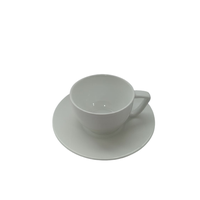 Кофейные чашки с блюдцем BAUSCHER комплект (6шт) из фарфора