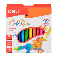 Фломастеры 12цв EC10000 Deli