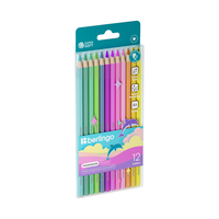 Карандаши цветные пастельные Berlingo "SuperSoft. Pastel", 12цв., заточен., европодвес