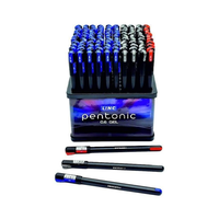 Ручка гелевая Pentonic Gel 0,6мм (сн-60, чр-30, кр-10) Linc в дисплее 100