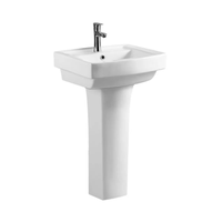 Milano Atlantis Керамическая Умывальник/Педесталь 600x480x830mm