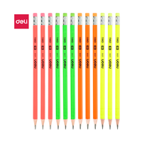 Карандаш HB 51600 Deli с ластиком Neon
