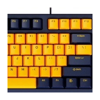 Проводная клавиатура Rapoo V500PRO Yellow Blue