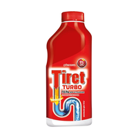 Гель для удаления засоров в канализационных трубах TIRET TURBO 500мл х12