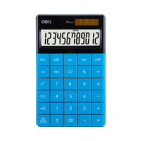 Калькулятор 12 разрядный Touch (голубой) 1589 Deli