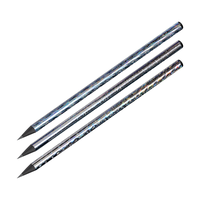 Карандаш ч/г Berlingo "Black Diamond", трехгранный, черное дерево, лазерная пленка, заточен., ассорти