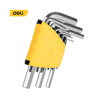 Шестигранник плоский в наб. 9шт 1.5-10mm EDL230009 Deli