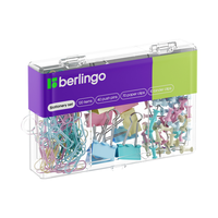 Набор мелкоофисных принадлежностей Berlingo, 120 предметов, ассорти пастель, пластиковая упаковка