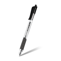 Ручка шариковая Trion Grip RT 1,0мм (прозр/чр) Claro