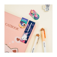 Закладки магнитные для книг, 3шт., MESHU "Catbox"