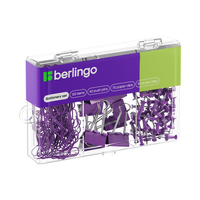 Набор мелкоофисных принадлежностей Berlingo, 120 предметов, фиолетовый, пластиковая упаковка