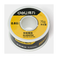 Олово для пайки 0,8мм 75г 99,3% DL395075G Deli