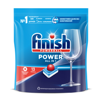 Таблетки для мытья посуды в посудомоечных машинах FINISH Power 13 таблеток х7