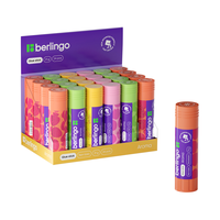 Клей-карандаш Berlingo "Aroma", 21г, ароматизированный (мята, лимон, клубника, роза), ПВП