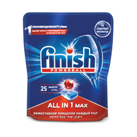 Таблетки для мытья посуды в посудомоечных машинах FINISH Power 25 таблеток x6