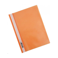 Папка -Скоросшиватель А4ф Hatber 120/160мкм Оранжевая Пластиковая
