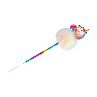 Ручка шариковая MESHU "Rainbow Unicorn" синяя, 0,7мм, корпус ассорти