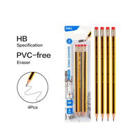 Карандаш HB 4шт в блистере EC004-MT Deli