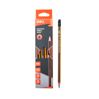 Карандаш HВ 37014 Deli с ластиком, 12 шт