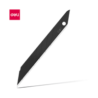 Лезвия черные 9мм 10шт 78003  Deli