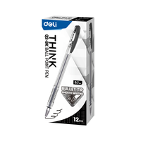 Ручка шариковая EQ2-BK 0,7мм (чёрн.) Deli