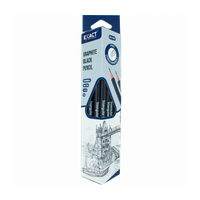ЧЕРНЫЙ КАРАНДАШ HB PENCIL TRAINGULAR Black GRAPHITE EXACT QQ009