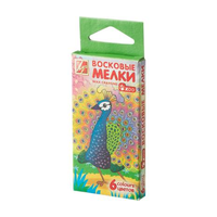 Восковые мелки " ZOO " (шестигранные) 6 цв.	12С 864-08