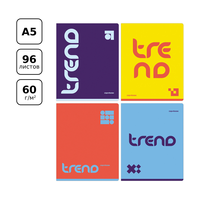 Тетрадь 96л., А5, клетка BG "Monocolor. Trend"