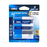 Батарейки D LR20 1.5V 2шт 82910 Deli