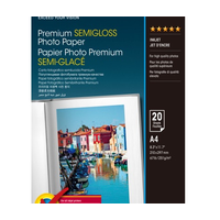 Premium Semigloss Photo Paper A4 (20 Sheets). Листы. Формат A4. Количество листов в упаковке 20. Размеры рулона/листа A4